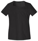 Cherokee Runway Womens Square Neck Scrub Top