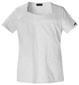 Cherokee Runway Womens Square Neck Scrub Top