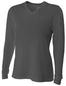 A4 Women's Long Sleeve Fusion V-Neck T-Shirts A4 Women's Long Sleeve Fusion V-Neck T-Shirts