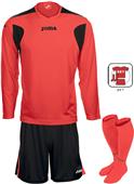 Joma LIGA Fluor LS Soccer Jersey Shorts Socks SET
