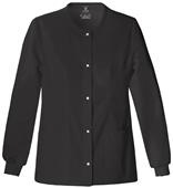 Cherokee Luxe Button Front Warm-Up Scrub Jacket Cherokee Luxe Button Front Warm-Up Scrub Jacket