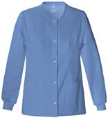 Cherokee Luxe Button Front Warm-Up Scrub Jacket Cherokee Luxe Button Front Warm-Up Scrub Jacket