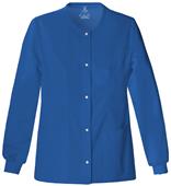 Cherokee Luxe Button Front Warm-Up Scrub Jacket
