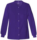Cherokee Luxe Button Front Warm-Up Scrub Jacket Cherokee Luxe Button Front Warm-Up Scrub Jacket