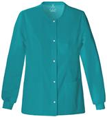 Cherokee Luxe Button Front Warm-Up Scrub Jacket Cherokee Luxe Button Front Warm-Up Scrub Jacket