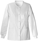 Cherokee Luxe Button Front Warm-Up Scrub Jacket Cherokee Luxe Button Front Warm-Up Scrub Jacket