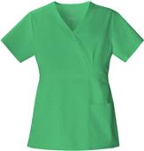 Cherokee Women's Mock Wrap Scrub Top