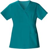 Cherokee Women's Mock Wrap Scrub Top Cherokee Women's Mock Wrap Scrub Top