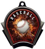 Hasty Awards Inferno Baseball Black Finish Medals