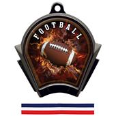 Hasty Awards Inferno Football Black Finish Medals Hasty Awards Inferno Football Black Finish Medals