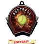 Hasty Awards Inferno Softball Black Finish Medals