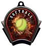 Hasty Awards Inferno Softball Black Finish Medals