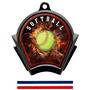Hasty Awards Inferno Softball Black Finish Medals