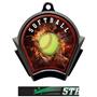 Hasty Awards Inferno Softball Black Finish Medals