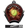 Hasty Awards Inferno Softball Black Finish Medals