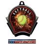 Hasty Awards Inferno Softball Black Finish Medals