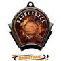 Hasty Awards Inferno Basketball Black Finish Medal