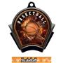 Hasty Awards Inferno Basketball Black Finish Medal
