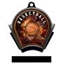 Hasty Awards Inferno Basketball Black Finish Medal
