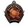 Hasty Awards Inferno Basketball Black Finish Medal