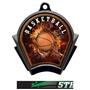 Hasty Awards Inferno Basketball Black Finish Medal