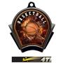 Hasty Awards Inferno Basketball Black Finish Medal