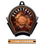 Hasty Awards Inferno Basketball Black Finish Medal