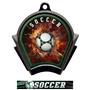 Hasty Awards Inferno Soccer Black Finish Medals