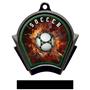 Hasty Awards Inferno Soccer Black Finish Medals