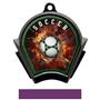 Hasty Awards Inferno Soccer Black Finish Medals