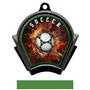 Hasty Awards Inferno Soccer Black Finish Medals