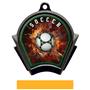 Hasty Awards Inferno Soccer Black Finish Medals
