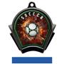 Hasty Awards Inferno Soccer Black Finish Medals