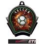 Hasty Awards Inferno Soccer Black Finish Medals