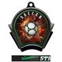 Hasty Awards Inferno Soccer Black Finish Medals