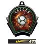 Hasty Awards Inferno Soccer Black Finish Medals