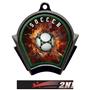 Hasty Awards Inferno Soccer Black Finish Medals
