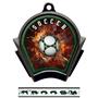Hasty Awards Inferno Soccer Black Finish Medals