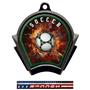 Hasty Awards Inferno Soccer Black Finish Medals