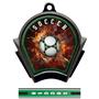 Hasty Awards Inferno Soccer Black Finish Medals
