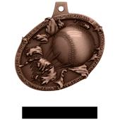 Hasty Awards Bust Out 3D Softball Medal M-755O Hasty Awards Bust Out 3D Softball Medal M-755O