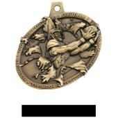 Hasty Awards Bust Out 3D Football Medal M-755F Hasty Awards Bust Out 3D Football Medal M-755F