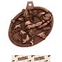 Hasty Awards Bust Out 3D Football Medal M-755F