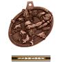 Hasty Awards Bust Out 3D Football Medal M-755F