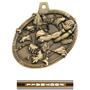 Hasty Awards Bust Out 3D Football Medal M-755F