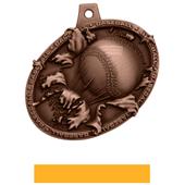 Hasty Awards Bust Out 3D Baseball Medal M-755C Hasty Awards Bust Out 3D Baseball Medal M-755C