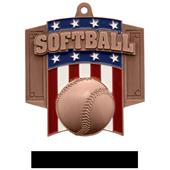 Hasty Awards Patriot Softball Medal M-776O Hasty Awards Patriot Softball Medal M-776O