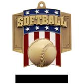 Hasty Awards Patriot Softball Medal M-776O Hasty Awards Patriot Softball Medal M-776O