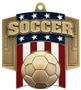 Hasty Awards Patriot Soccer Medal M-776S