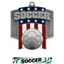Hasty Awards Patriot Soccer Medal M-776S